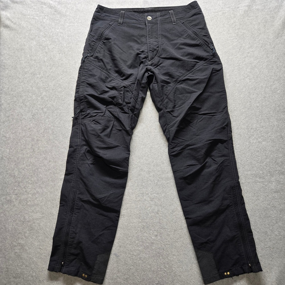 Kuhl Klash Pants Mens 32x32 Black Charcoal Softshell Hiking Outdoor Style 5154